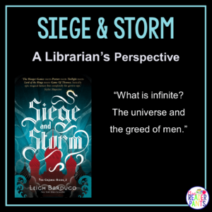 This is a Librarian's Perspective Review of Siege & Storm by Leigh Bardugo.