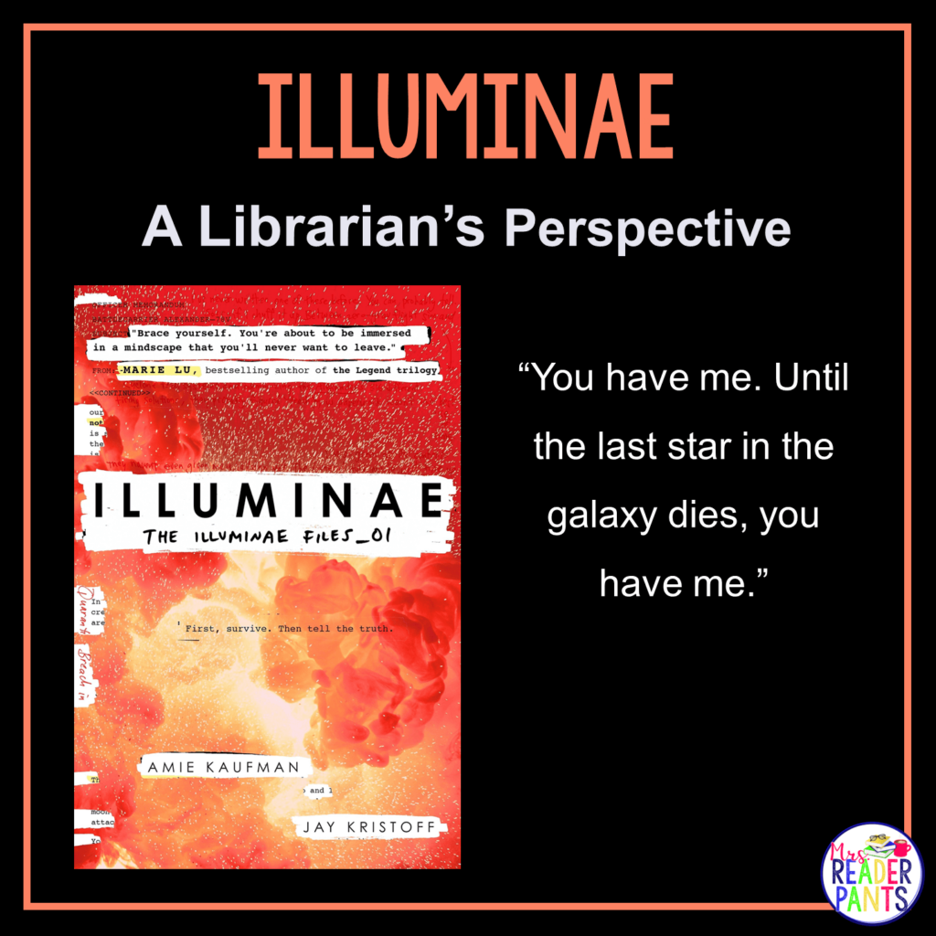 This is a Librarian's Perspective Review of Illuminae by Amie Kaufman and Jay Kristoff.