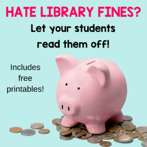 Help your students read off library fines with this free printable bookmark.