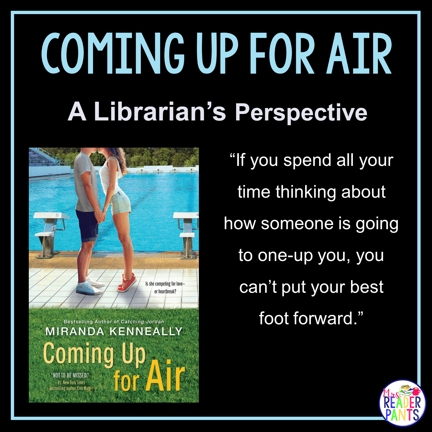 This is a Librarian's Perspective Review of Coming Up for Air by Miranda Kenneally.