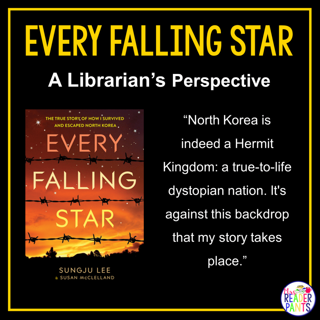 This is a Librarian's Perspective Review of Every Falling Star by Sungju Lee.