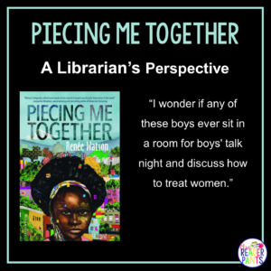 This is a Librarian's Perspective Review of Piecing Me Together by Renee Watson.