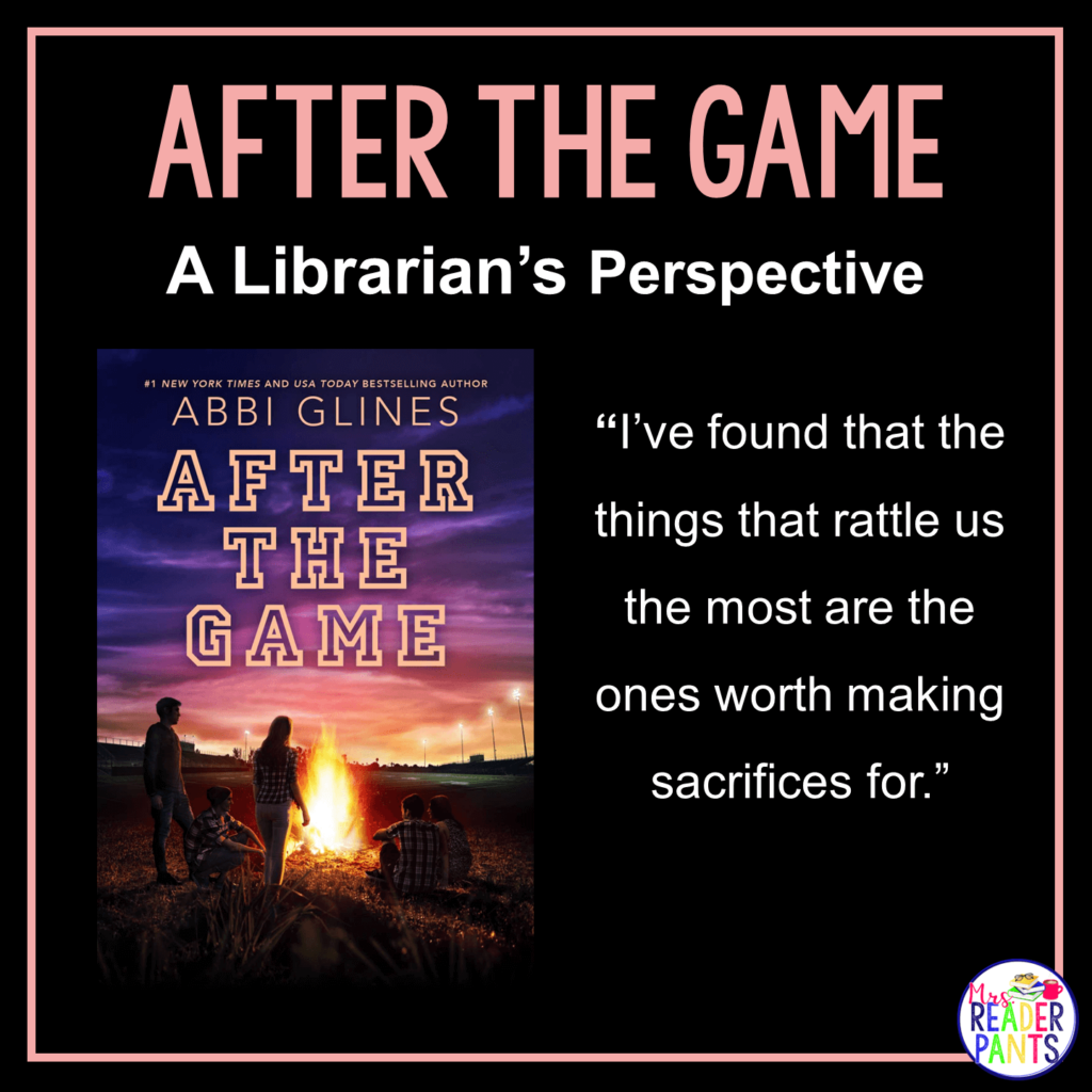 This is a Librarian's Perspective Review of After the Game by Abbi Glines.
