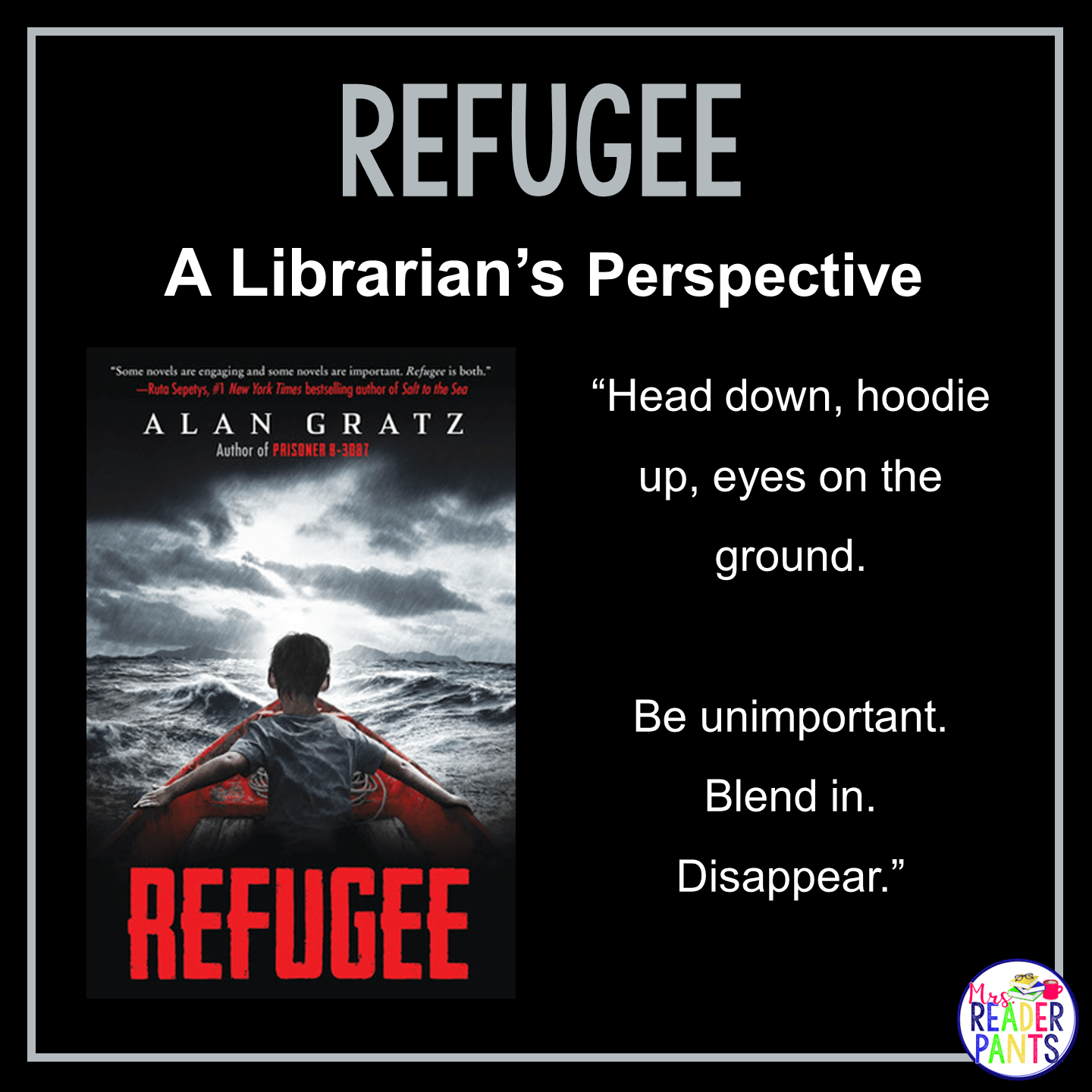 This is a Librarian's Perspective Review of Refugee by Alan Gratz.