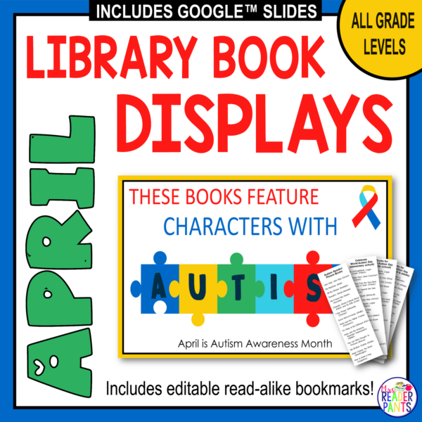 This set of April Library Display Posters includes 19 posters and 36 readalike bookmarks in 9 April themes.