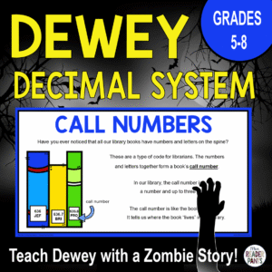 These Dewey Decimal System Activities teach library classification in a fun, memorable, zombie-themed way.