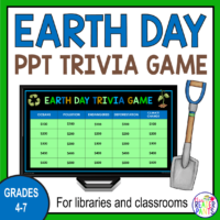 This Earth Day Trivia Game is for Grades 4-7. Includes 25 questions and answers.