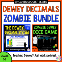This Zombie Dewey Decimal System Activities Bundle is perfect for middle school library lessons.