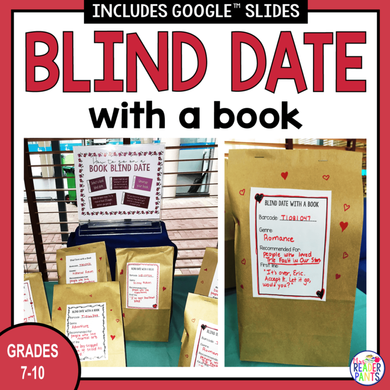This Blind Date with a Book Set-Up Kit is the perfect Valentine's Day activity for secondary libraries.