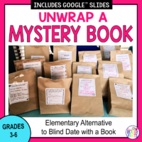 Unwrap a Mystery Book is a great elementary alternative to Blind Date with a Book. Perfect for Valentine's Day!