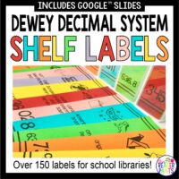These Dewey Decimal System Shelf Labels are perfect for secondary school libraries. Includes over 150 editable labels.