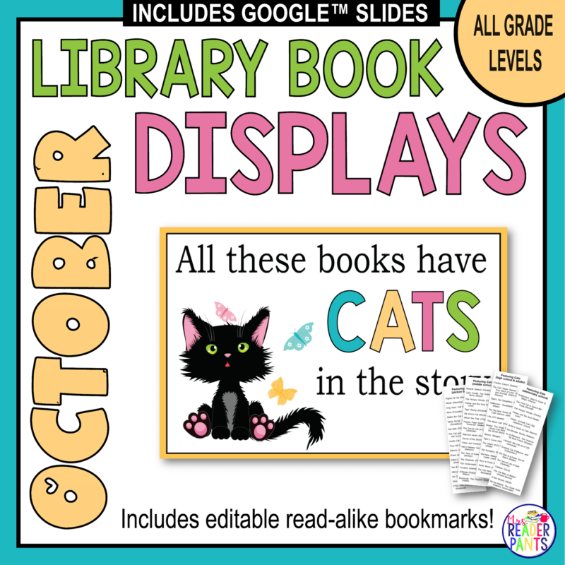 This set of October Library Display Posters is perfect for school and public libraries. There are 20 posters and 40 individual bookmarks in this set for all grade levels.