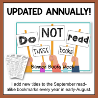 This set of September Library Display Posters is updated annually in the first week of August.