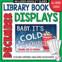 This set of December Library Display Posters works for school or public libraries.