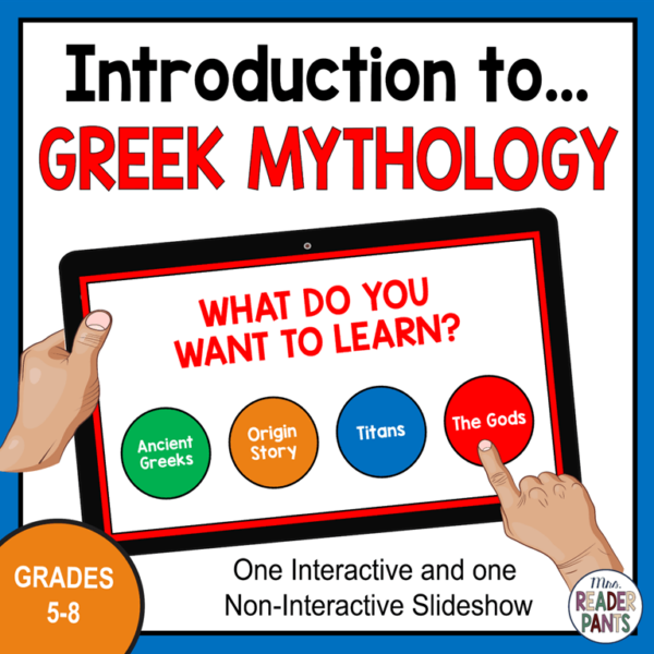 This interactive Introduction to Greek Mythology presentation is for Grades 5-8.
