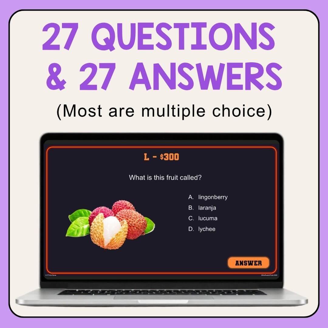 Alphabet Trivia Game - Class Parties and Rewards - Image 2