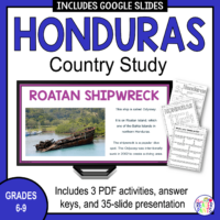 This Honduras Country Study is for Grades 6-9.
