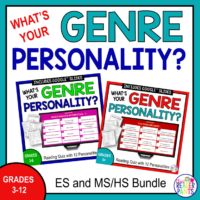 This Genre Personality Quiz Bundle includes both the elementary and secondary versions of the What's Your Genre Personality Quiz.