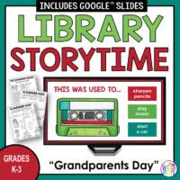 This is a Grandparents Day Storytime for school libraries. It's for Grades K-3.