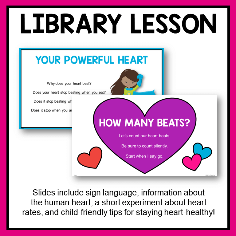 This Valentine's Day Library Lesson includes two parts. Part I is a whole-class discussion. Part II is a scrolling slideshow of fun facts. Includes scavenger hunt activity.