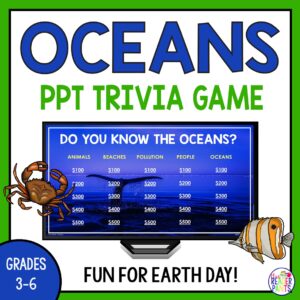 Oceans Trivia Game - Earth Day - Mrs. ReaderPants