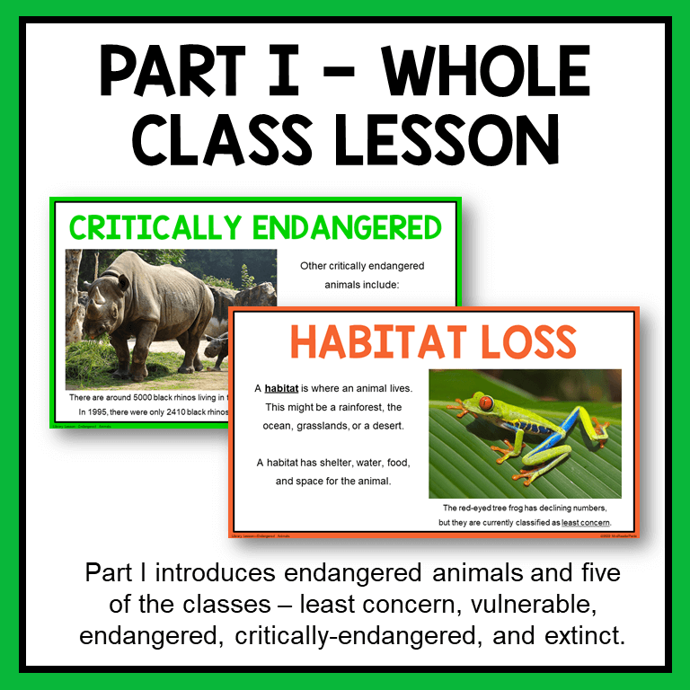 Endangered Animals Library Lesson - Earth Day - Mrs. ReaderPants