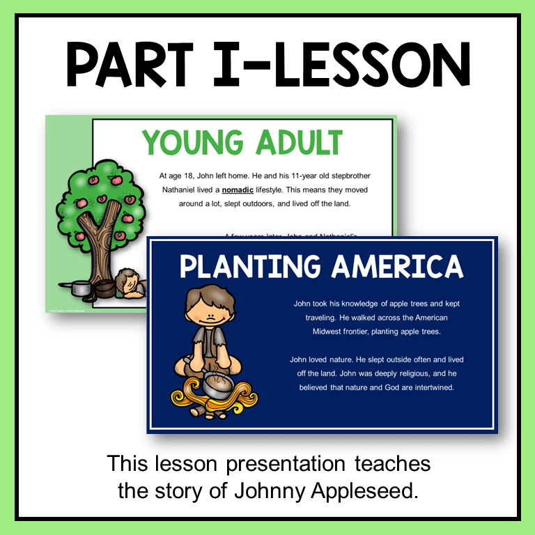 This Johnny Appleseed Tall Tales Lesson is for elementary libraries and classrooms. Recommended for Grades 2-4.