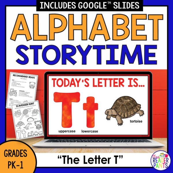 This is an Alphabet Storytime for Letter T. It includes a presentation, scavenger hunt activity, and recommended reads.