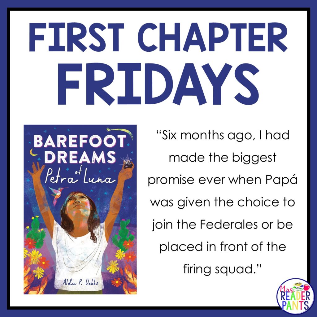 This is a First Chapter Friday recommendation for Barefoot Dreams of Petra Luna by Alda P. Dobbs.