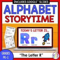 This Alphabet Storytime is about Letter R.
