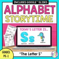 Library Alphabet Storytime for Letter S. Includes Scavenger Hunt.
