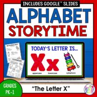 This is an Alphabet Storytime for Letter X. It includes a presentation, scavenger hunt activity, and recommended reads.
