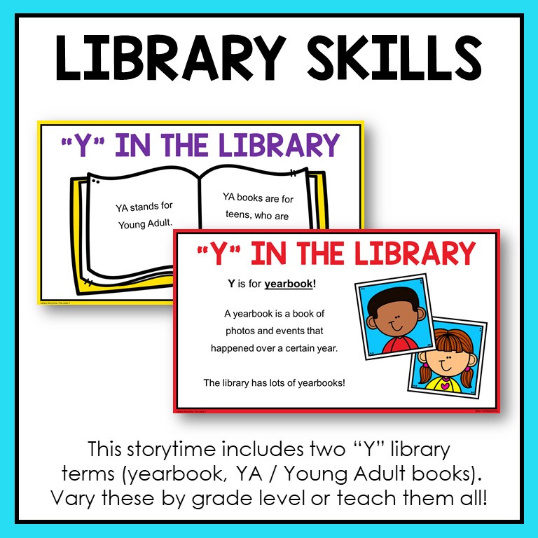 This is an Alphabet Storytime for Letter Y. It includes a presentation, scavenger hunt activity, and recommended reads.