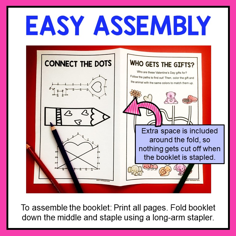 Valentine's Day Activity Booklet - 12 Early Finisher Activities - Image 4