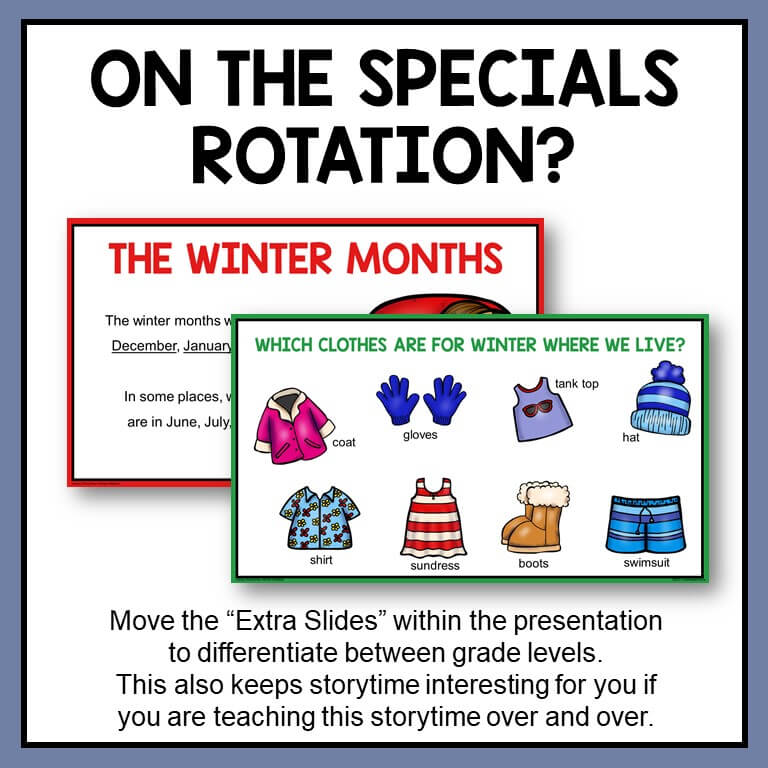 This Winter Weather Storytime is perfect for librarians on the Specials rotation!