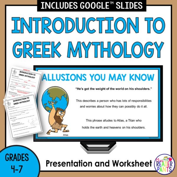 This Introduction to Greek Mythology Lesson and Activity is for Grades 4-7.