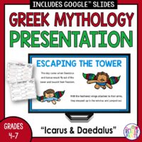 Greek Mythology Presentation about Icarus and Daedalus.
