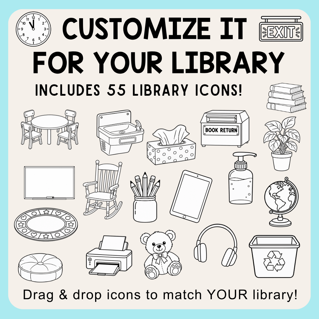 Library Orientation Scavenger Hunt | Back to School Library Activity for K-2 or ELL - Image 2