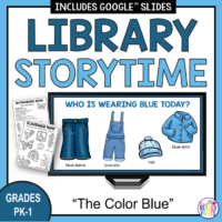 This Blue Library Storytime is for elementary librarians serving PreK-Grade 1.