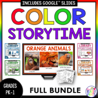 This Color Storytime Bundle includes 11 color-themed library lessons for PreK, K, and Grade 1.