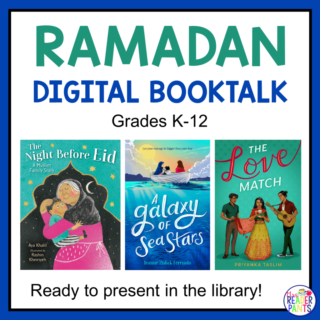This Ramadan Digital Booktalk includes 34 Ramadan books for kids and teens. Includes picture books for Ramadan, middle grade books for Ramadan, and YA books for Ramadan.