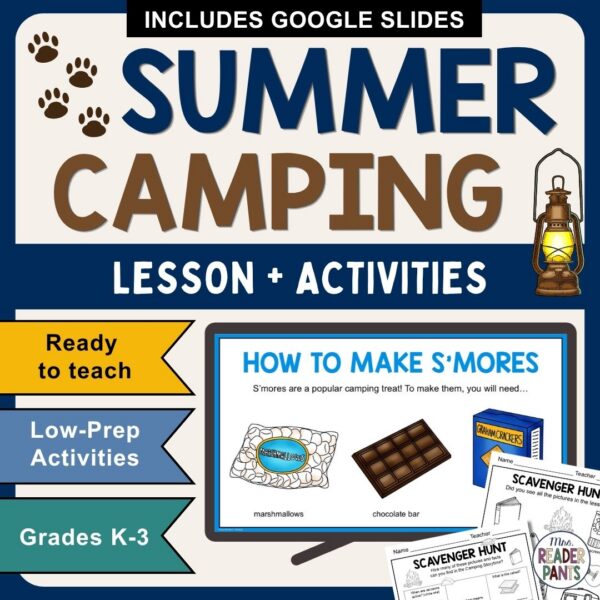 This Summer Camping Storytime celebrates summer, particularly summer camping! Perfect for K-3 school librarians.