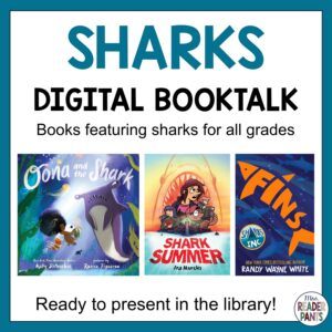 This Shark Digital Booktalk presentation is FREE. It features shark books for kids and teens.