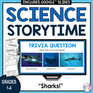 This Shark Storytime is for Grades 1-4. It was created for elementary libraries, but it can also work well in the classroom.