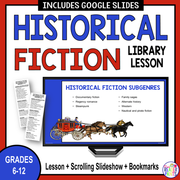 This Historical Fiction Library Lesson is for secondary school libraries.