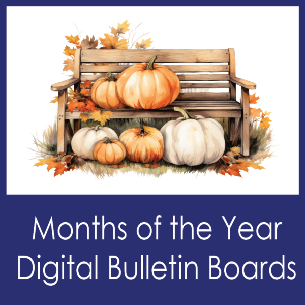 Months of the Year - Digital Bulletin Boards