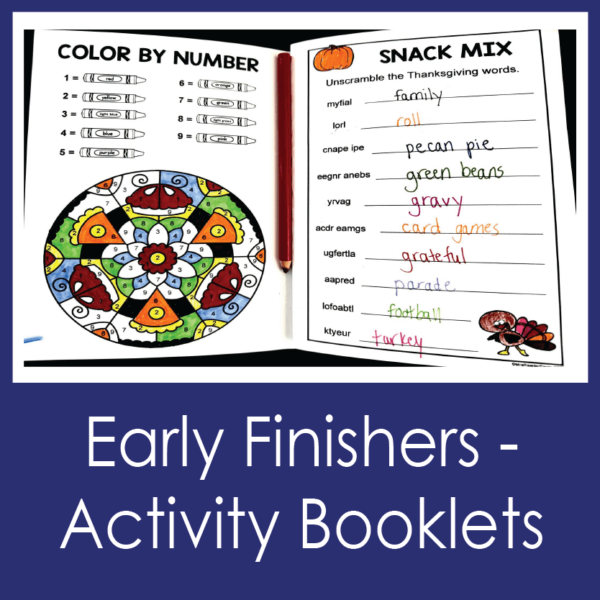 Early Finisher Activities