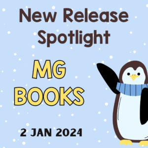 This is the New Release Spotlight for the week of January 2, 2024. These are the middle grade books, for Grades 3-8.