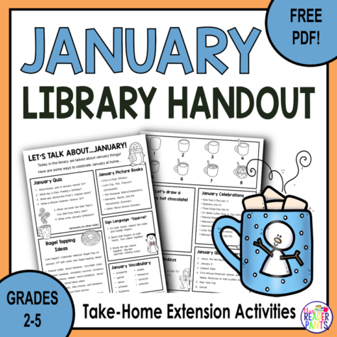 This is the January Library Handout Freebie.