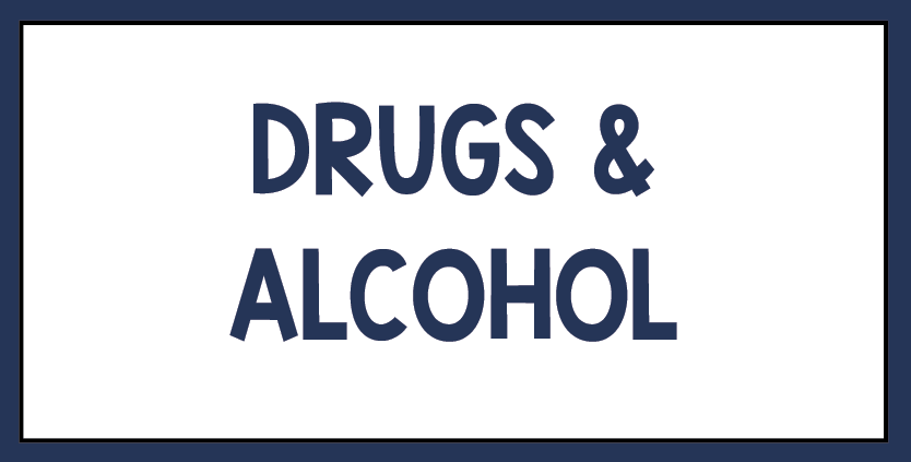 Click here for books featuring drugs or alcohol.